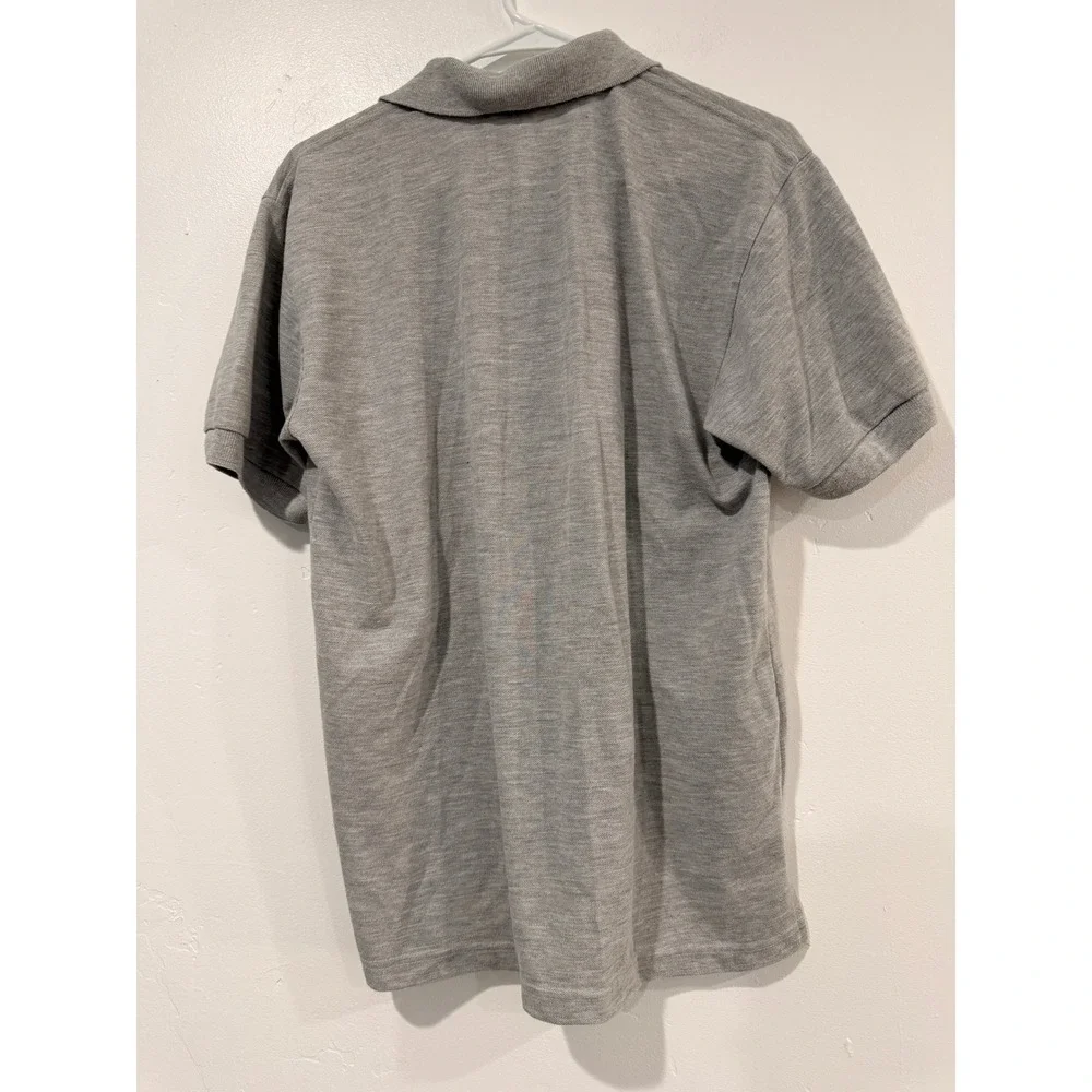 Polo Ralph Lauren Mens Large Gray Short Sleeve Cotton Pique Pony Logo Polo Shirt